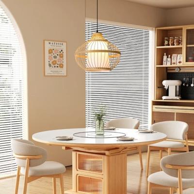 IMMAX BOHO PINCHOS designové závěsné svítidlo, D40cm, E27, bambusové dřevo