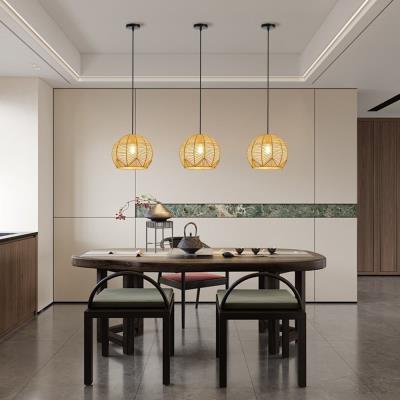 IMMAX BOHO PELO designové závěsné svítidlo, D30cm, E27, přírodní ratan