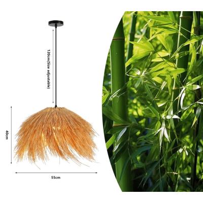 IMMAX BOHO NATURALEZA designové závěsné svítidlo, D55cm, E27, přírodní ratan