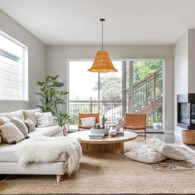 IMMAX BOHO NATURALEZA designové závěsné svítidlo, D45cm, E27, přírodní ratan