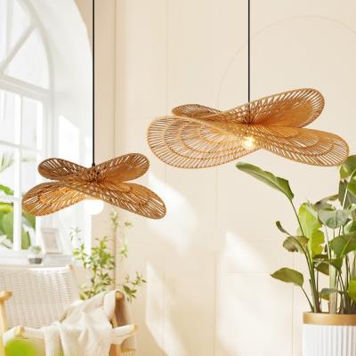 IMMAX BOHO MARIPOSA designové závěsné svítidlo, D50cm, E27, přírodní juta