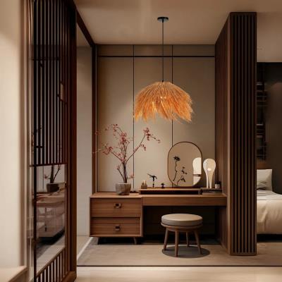 IMMAX BOHO NATURALEZA designové závěsné svítidlo, D55cm, E27, přírodní ratan