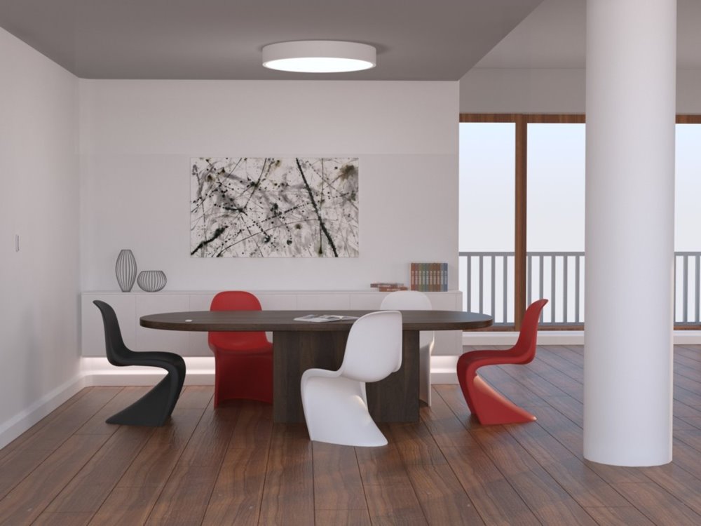 IMMAX NEO RONDATE SLIM SMART stropní svítidlo 80 x 7cm 65W bílé Zigbee 3.0, TUYA