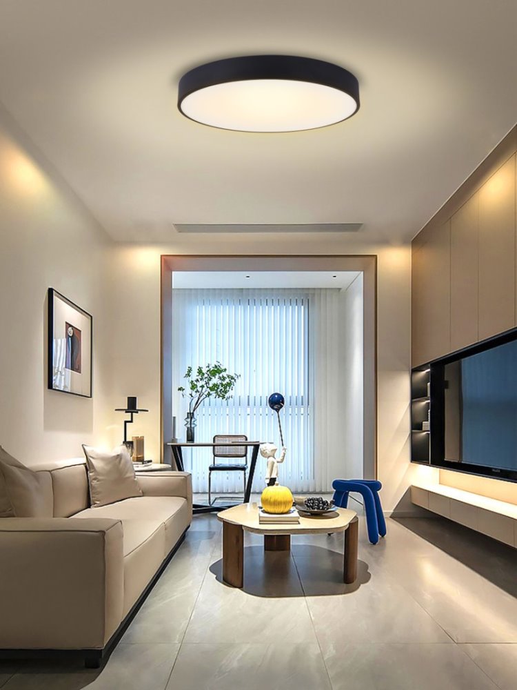 IMMAX NEO RONDATE SLIM SMART stropní svítidlo 80 x 7cm 65W černé Zigbee 3.0, TUYA