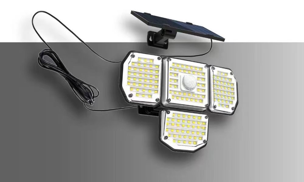 IMMAX CLOVER-2 venkovní solární nástěnné LED osvětlení s externím solárním panelem, 4,5W