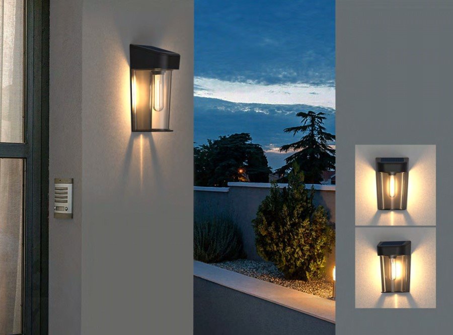 IMMAX TINY venkovní solární nástěnné LED osvětlení se světelným senzorem, 0,33W