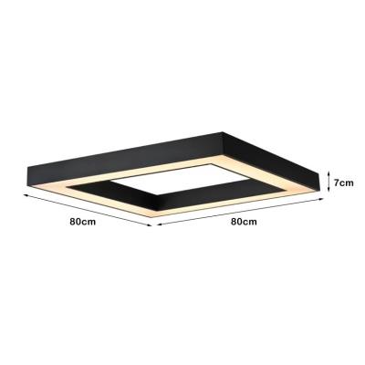 IMMAX NEO CANTO SLIM SMART stropní svítidlo 80 x 80cm 60W černé Zigbee 3.0, TUYA