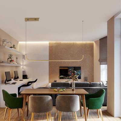 IMMAX NEO PATTINI SMART závěsné svítidlo 120cm 26W 1820lm zlaté Zigbee 3.0, TUYA