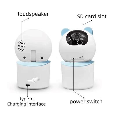 IMMAX NEO LITE SMART Security vnitřní kamera BABY, 355° 50°, P/T, Wi-Fi, 4MP, modrá, TUYA