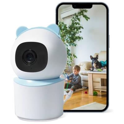 IMMAX NEO LITE SMART Security vnitřní kamera BABY, 355° 50°, P/T, Wi-Fi, 4MP, modrá, TUYA