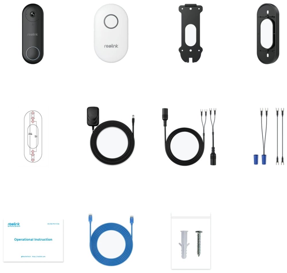 Reolink D340W 5MPx venkovní IP kamera jako videozvonek, 2560X1920, IP65, DualBand WiFi, audio