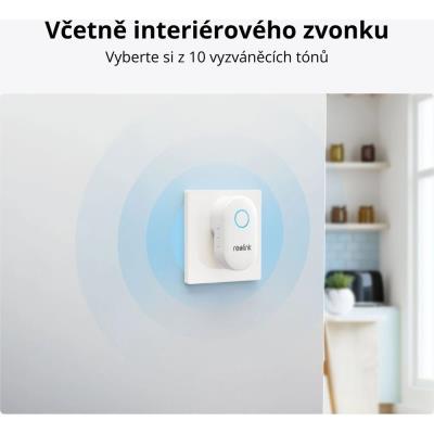 Reolink D340W 5MPx venkovní IP kamera jako videozvonek, 2560X1920, IP65, DualBand WiFi, audio