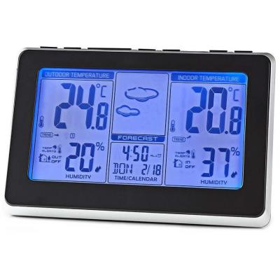 NEDIS meteostanice WEST400B/ vnitřní a venkovní/ digitální/ bezdrátový senzoru počasí/ předpověď počasí/ čas/ LED/ budík