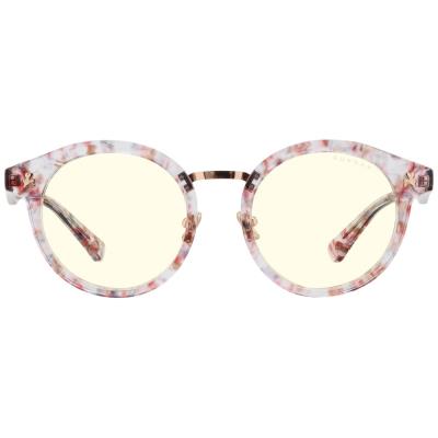 GUNNAR kancelářske/herní brýle FLOWER POWER PRETTY IN PINK * čírá  skla * BLF 35  * GUNNAR focus