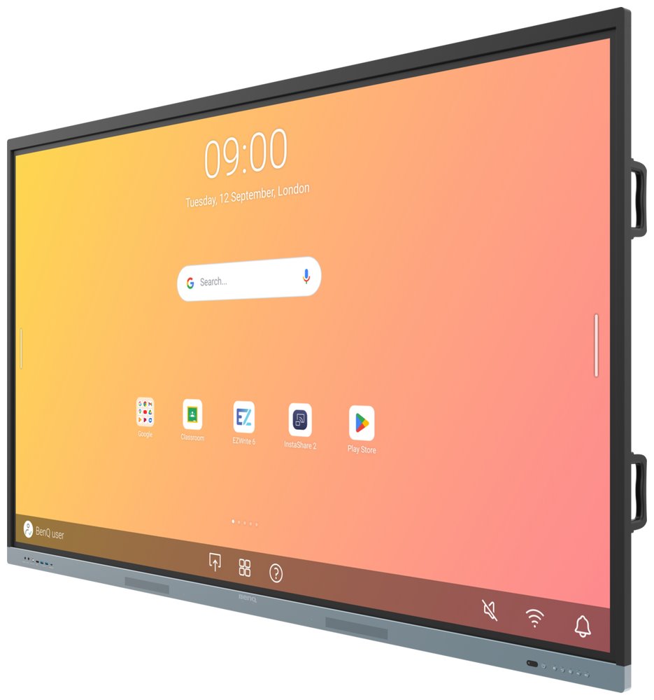 BENQ dotykový panel 86" RE8604/ UHD 4K/8GB I 64GB /provoz 18/7/ HDMI/DP/ USB-C/ LABN/Android 13/40 dotykových bodů