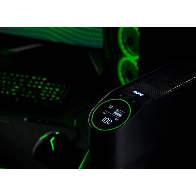 APC Back-UPS Pro 2200VA for Gaming, 230V, Pure Sinewave, LCD, Black, Schuko