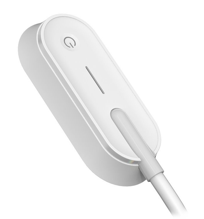 IMMAX LED stolní lampička FRESHMAN s RGB podsvícením/ 10W/ 350lm/ 5V/2A/ držák na tužky/ bílá