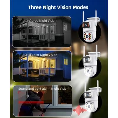 IMMAX NEO LITE SMART Security venkovní kamera DOUBLE , 355° 90° P/T, Wi-Fi, 2x 2MP, ONVIF, TUYA