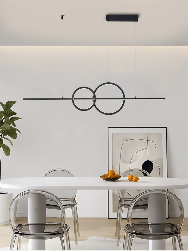 IMMAX NEO LITE RONDAS SMART závěsné svítidlo černé 131cm 56W s podporou BEACON, Wi-Fi, TUYA