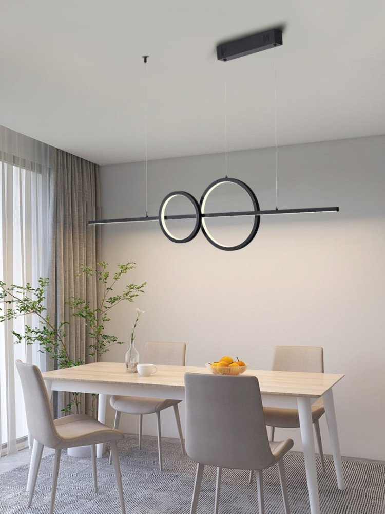 IMMAX NEO LITE RONDAS SMART závěsné svítidlo černé 131cm 56W s podporou BEACON, Wi-Fi, TUYA