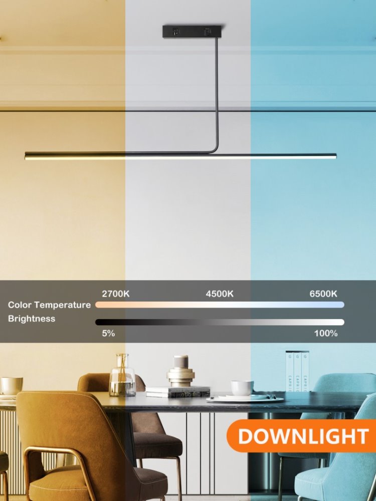 IMMAX NEO LITE ASTA SMART závěsné svítidlo černé 125cm 28W podporou BEACON, Wi-Fi, TUYA