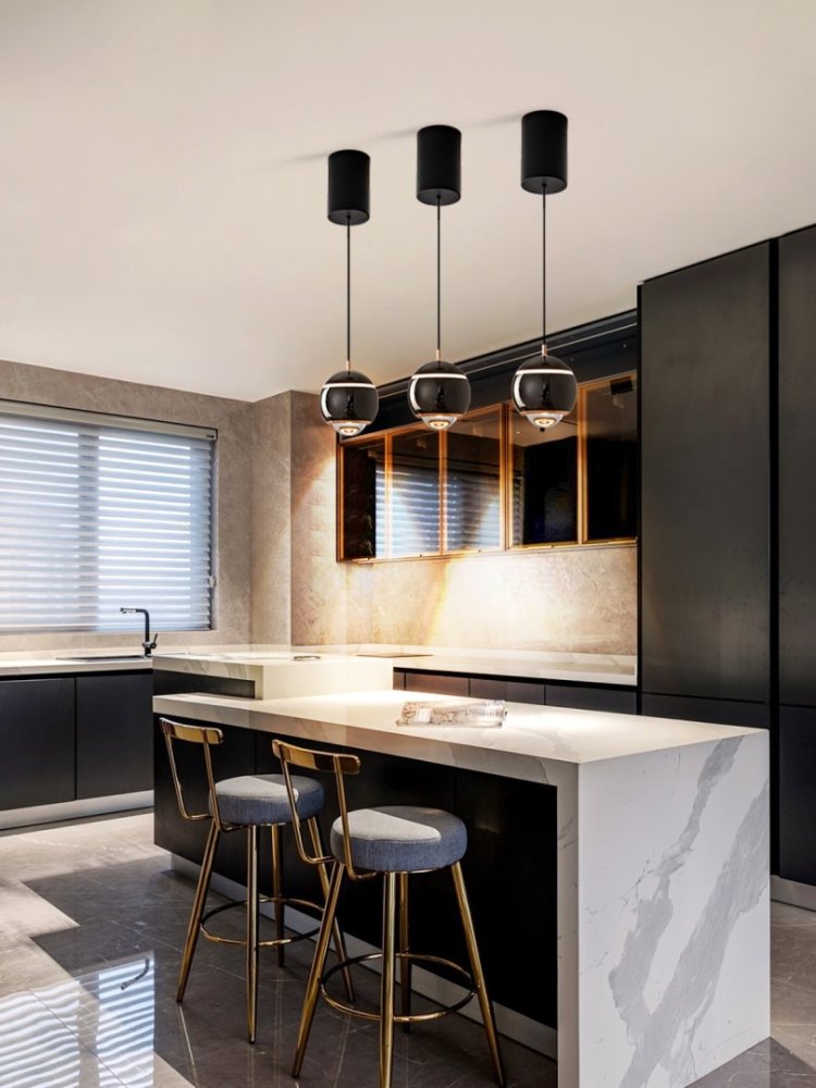 IMMAX NEO DORMINE SMART stahovací bodové svítidlo, perlově černé, Zigbee 3.0, TUYA