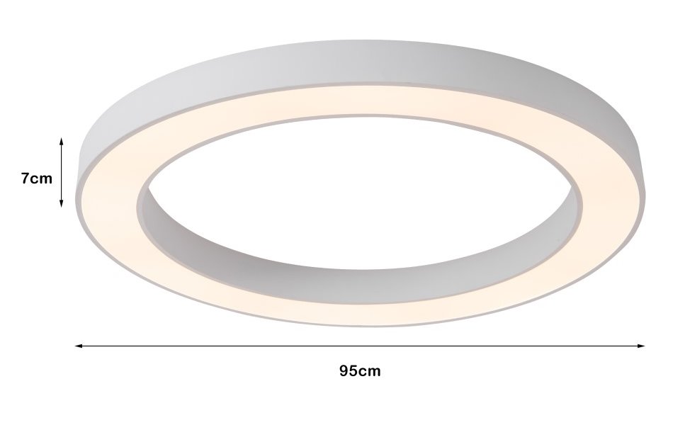 IMMAX NEO PASTEL SLIM SMART stropní svítidlo 95 x 7cm, 68W bílé Zigbee 3.0, TUYA