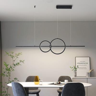 IMMAX NEO LITE RONDAS SMART závěsné svítidlo černé 131cm 56W s podporou BEACON, Wi-Fi, TUYA