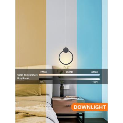 IMMAX NEO LITE OVALE SMART závěsné svítidlo černé 26cm 18W s podporou BEACON, Wi-Fi, TUYA