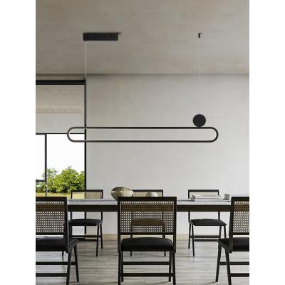 IMMAX NEO LITE OVALE SMART závěsné svítidlo černé 122cm 50W s podporou BEACON, Wi-Fi, TUYA