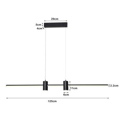 IMMAX NEO LITE ESTRELAS SMART závěsné svítidlo černé s podporou BEACON, Wi-Fi, TUYA