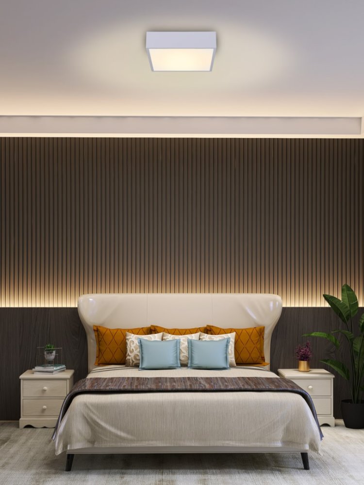 IMMAX NEO CANTO SLIM Smart stropní svítidlo 28x28x7cm 22W 1610lm bílé Zigbee 3.0, TUYA