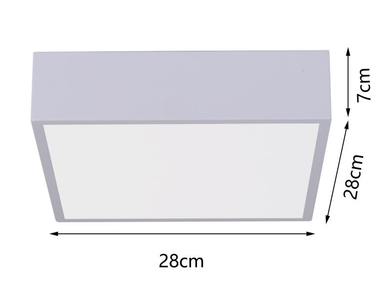 IMMAX NEO CANTO SLIM Smart stropní svítidlo 28x28x7cm 22W 1610lm bílé Zigbee 3.0, TUYA