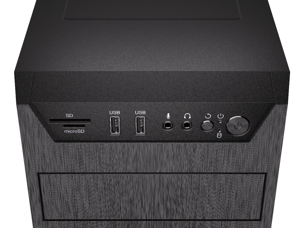 Endorfy skříň Armis 100 Solid / ATX / 120 mm fan / čtečka karet / 2x USB 3.0 / černá