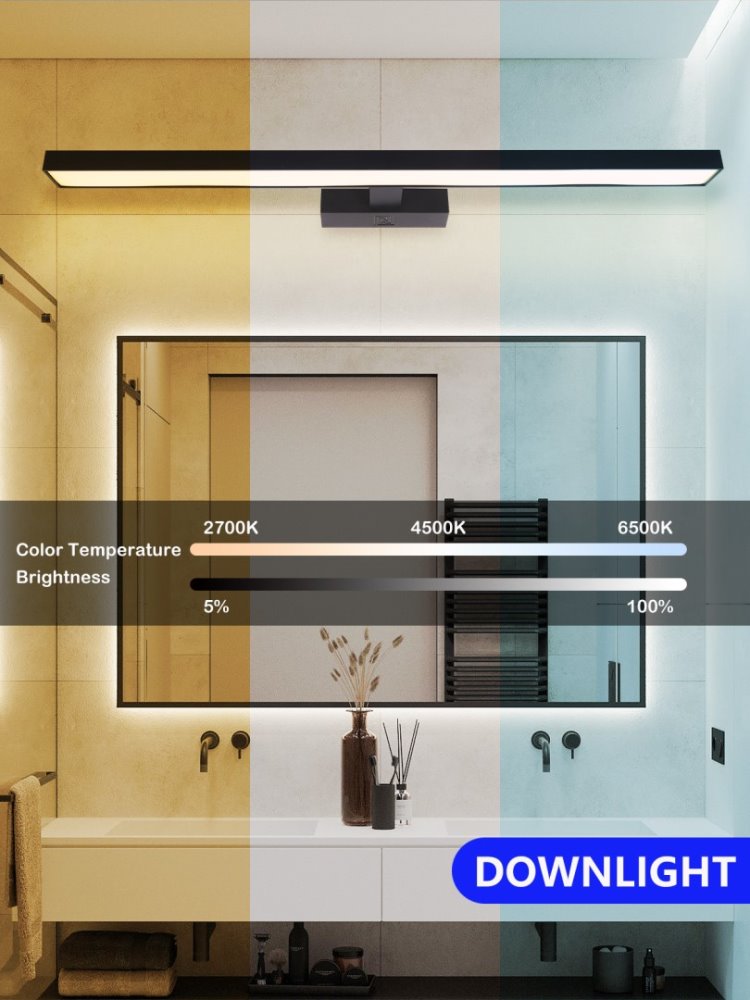 IMMAX NEO PINNA Smart nástěnné svítidlo 80cm 34W 2378lm černé Zigbee 3.0, TUYA