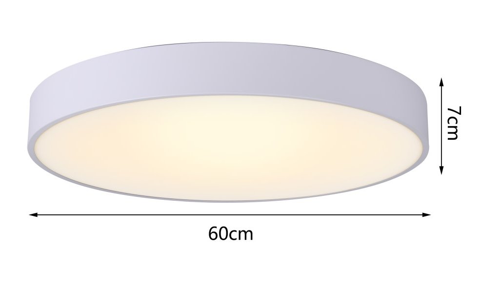 IMMAX NEO RONDATE SLIM Smart stropní svítidlo 60 x 7cm 53W 3710lm bílé Zigbee 3.0, TUYA