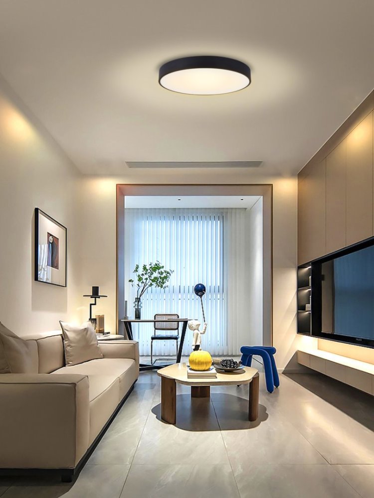 IMMAX NEO RONDATE SLIM Smart stropní svítidlo 60 x 7cm 53W černé Zigbee 3.0, TUYA