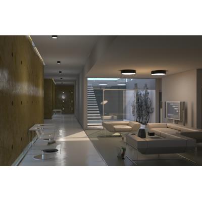 IMMAX NEO RONDATE SLIM Smart stropní svítidlo 60 x 7cm 53W černé Zigbee 3.0, TUYA