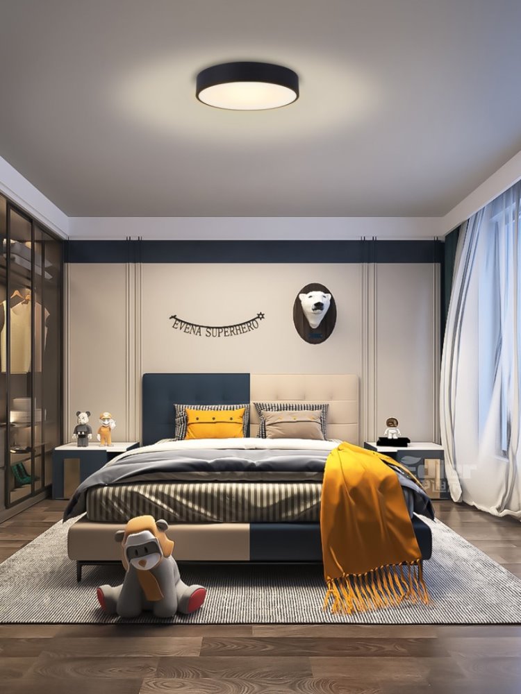 IMMAX NEO RONDATE SLIM Smart stropní svítidlo 40 x 7cm 28W černé Zigbee 3.0, TUYA