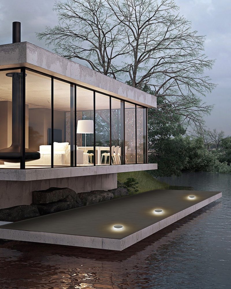 IMMAX TERRACE ROUND venkovní solární LED osvětlení, 0.4W, IP68