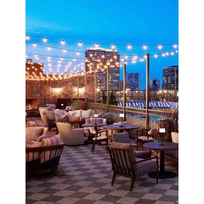 IMMAX venkovní solární LED stolní lampička BONITO/ 4W/ 200lm/ CCT/ 5000K/ stmívatelná/ IP44/ černá