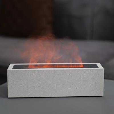 IMMAX aroma difuzér a zvlhčovač vzduchu FLAME s imitací plamene/ 10W/ DC5V, 2A/ objem 200ml/ bílý