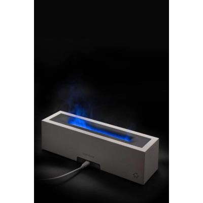 IMMAX aroma difuzér a zvlhčovač vzduchu FLAME s imitací plamene/ 10W/ DC5V, 2A/ objem 200ml/ bílý