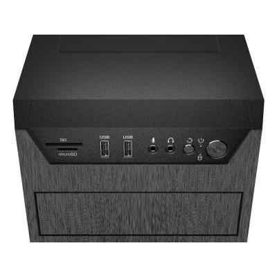 Endorfy skříň Armis 100 Solid / ATX / 120 mm fan / čtečka karet / 2x USB 3.0 / černá