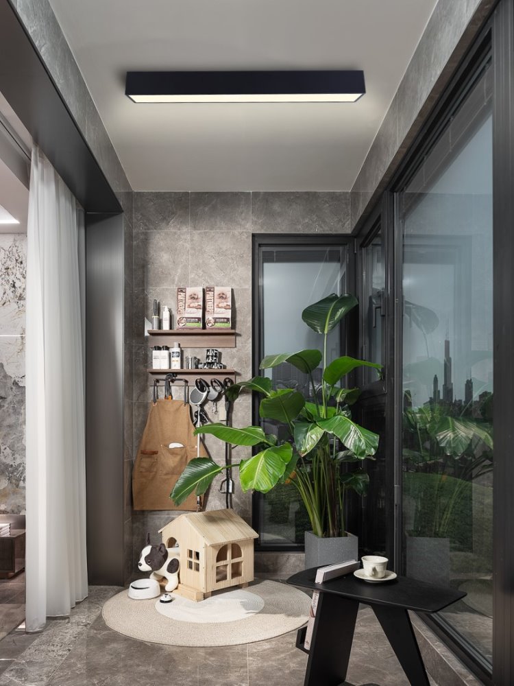 IMMAX NEO CANTO SMART stropní svítidlo 90x15cm, 50W černé Zigbee 3.0, TUYA