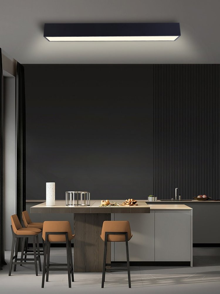 IMMAX NEO CANTO SMART stropní svítidlo 90x15cm, 50W černé Zigbee 3.0, TUYA