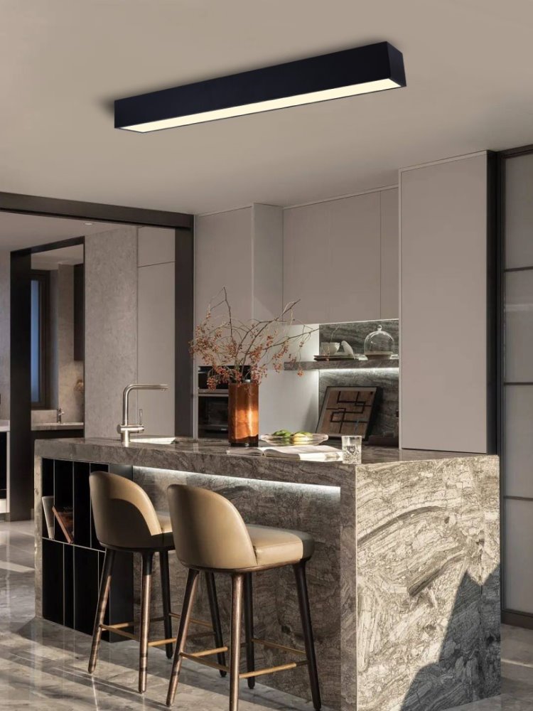 IMMAX NEO CANTO SMART stropní svítidlo 90x15cm, 50W černé Zigbee 3.0, TUYA