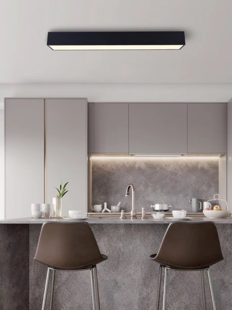 IMMAX NEO CANTO SMART stropní svítidlo 90x15cm, 50W černé Zigbee 3.0, TUYA