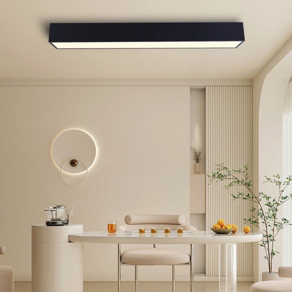 IMMAX NEO CANTO SMART stropní svítidlo 90x15cm, 50W černé Zigbee 3.0, TUYA