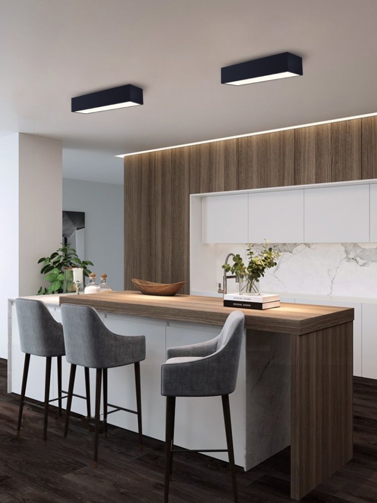 IMMAX NEO CANTO SMART stropní svítidlo 60x15cm, 34W černé Zigbee 3.0, TUYA